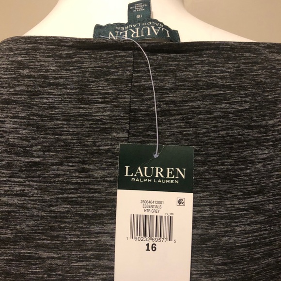 RALPH LAUREN DRESS NWT soft jersey gray dress - Picture 3 of 3